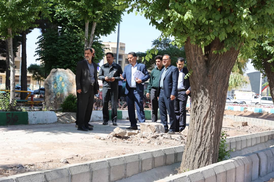 بازدید نماینده بازرسی کل استان کرمان از فعالیتهای مشترک عمرانی شهرداری و گلگهر در سیرجان